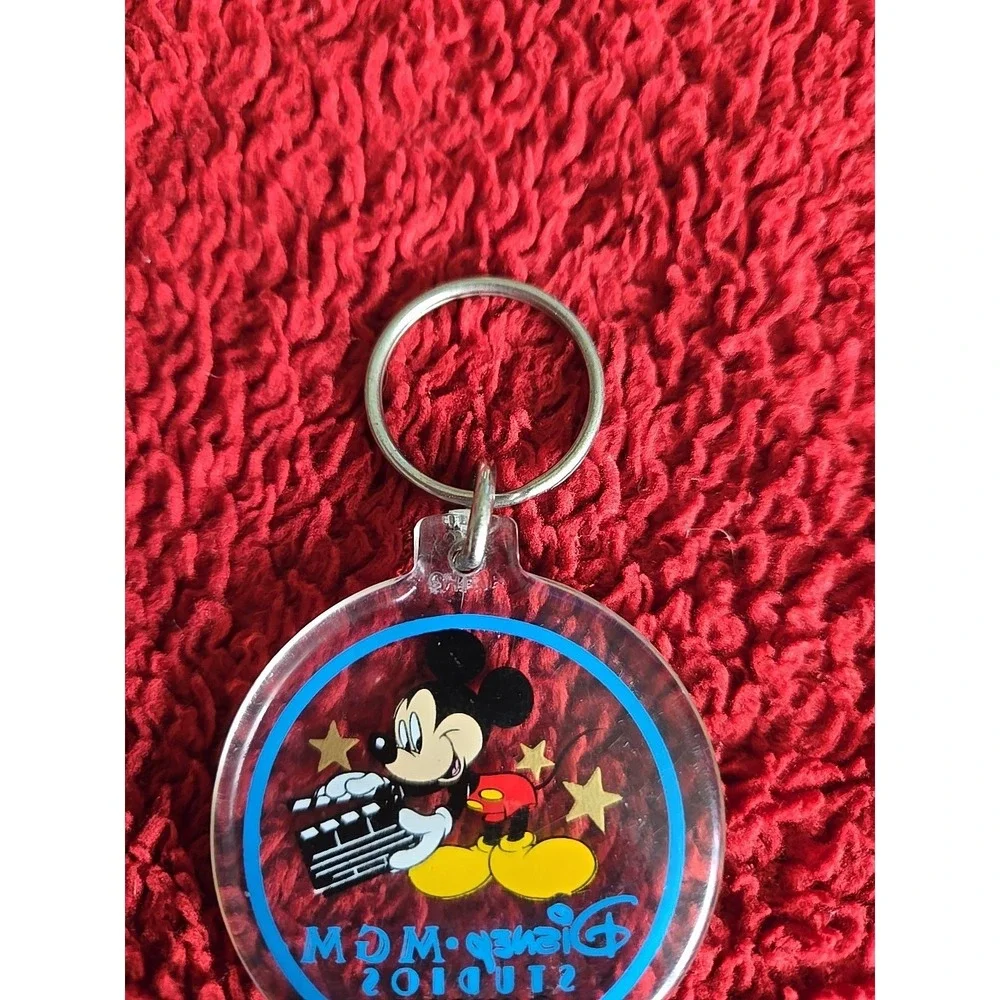 Vintage 1987 Walt‎ Disney World MGM Studios Keychain Mickey Mouse